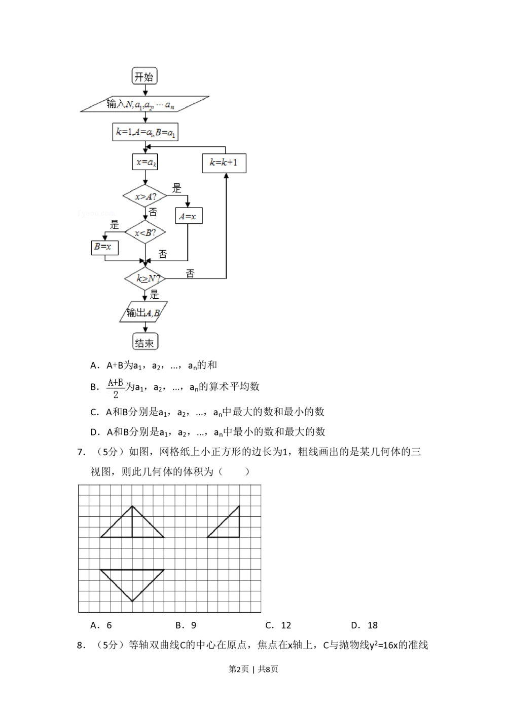 2012年高考数学试卷（理）（新课标）（空白卷）_历年高考真题合集_数学历年高考真题_新&middot;PDF版2008-2025&middot;高考数学真题_数学（按年份分类）2008-2025_2012&middot;高考数学真题