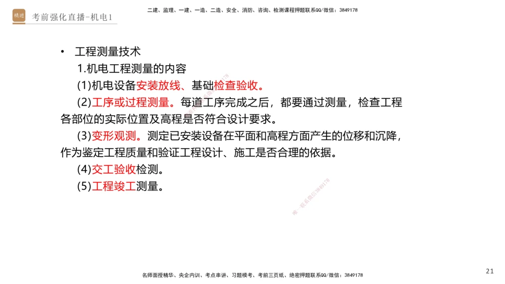 01.2025石莉-考前强化直播-机电实务1_2026年一级建造师_2026年一建机电_2025年一建机电SVIP_04-冲刺串讲✿考点强化✿小灶集训_53-机电《考前强化直播》石莉HX_讲义