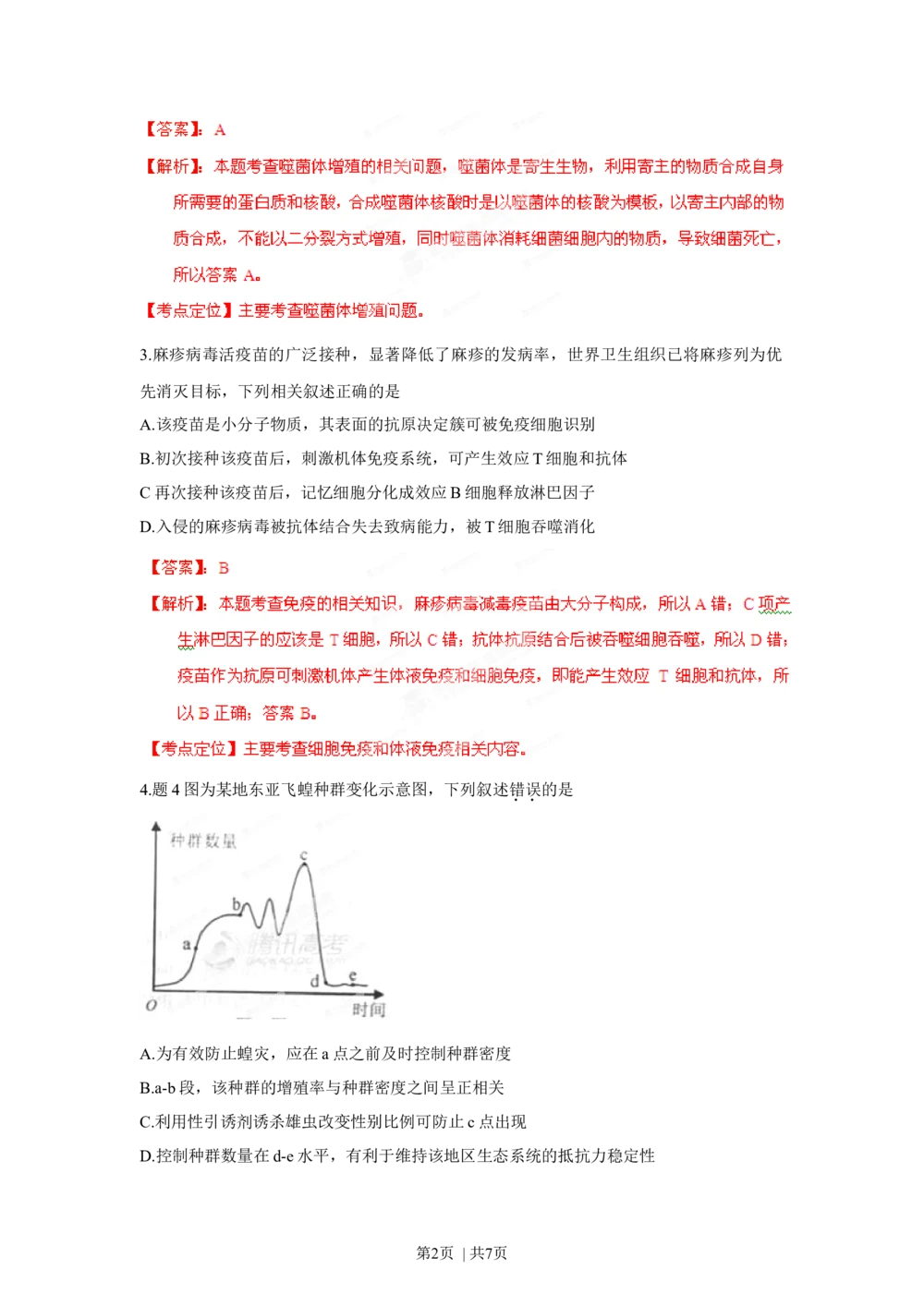 2012年高考生物试卷（重庆）（解析卷）_生物历年高考真题_新&middot;Word版2008-2025&middot;高考生物真题_生物（按试卷类型分类）2008-2025_自主命题卷&middot;生物（2008-2025）