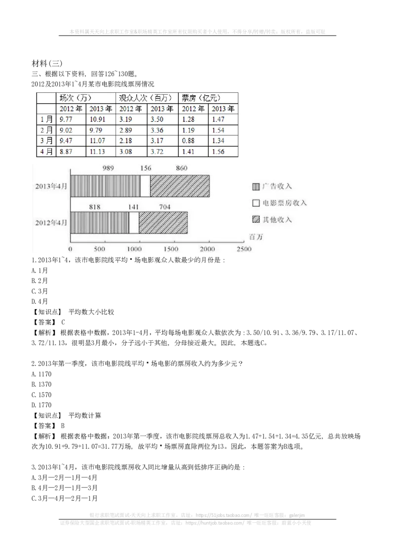EPI综合能力题库----资料分析题库+解析(1)_2025春招题库汇总_国企-运营商题库_2023中国移动笔试资料（清宇）_4中国移动招聘考试练习题库_4-中国移动招聘考试练习题库(重点看EPI测试部分)