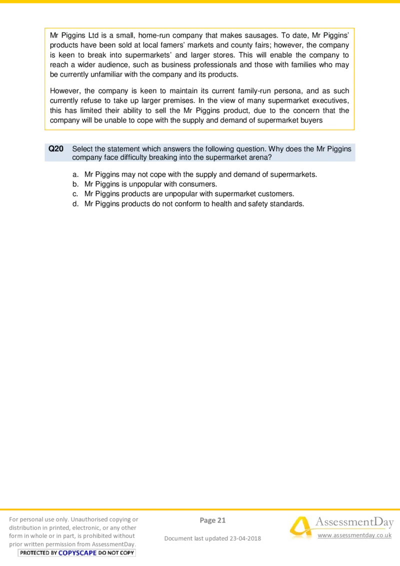 VerbalComprehensionTest2-Questions_2025春招题库汇总_十大行测题库_2023年十大热门题库更新中_05、TalentQ汇总_TalentQ测试题（适合大多数外资银行以及其他企业）_VerbalReasoning