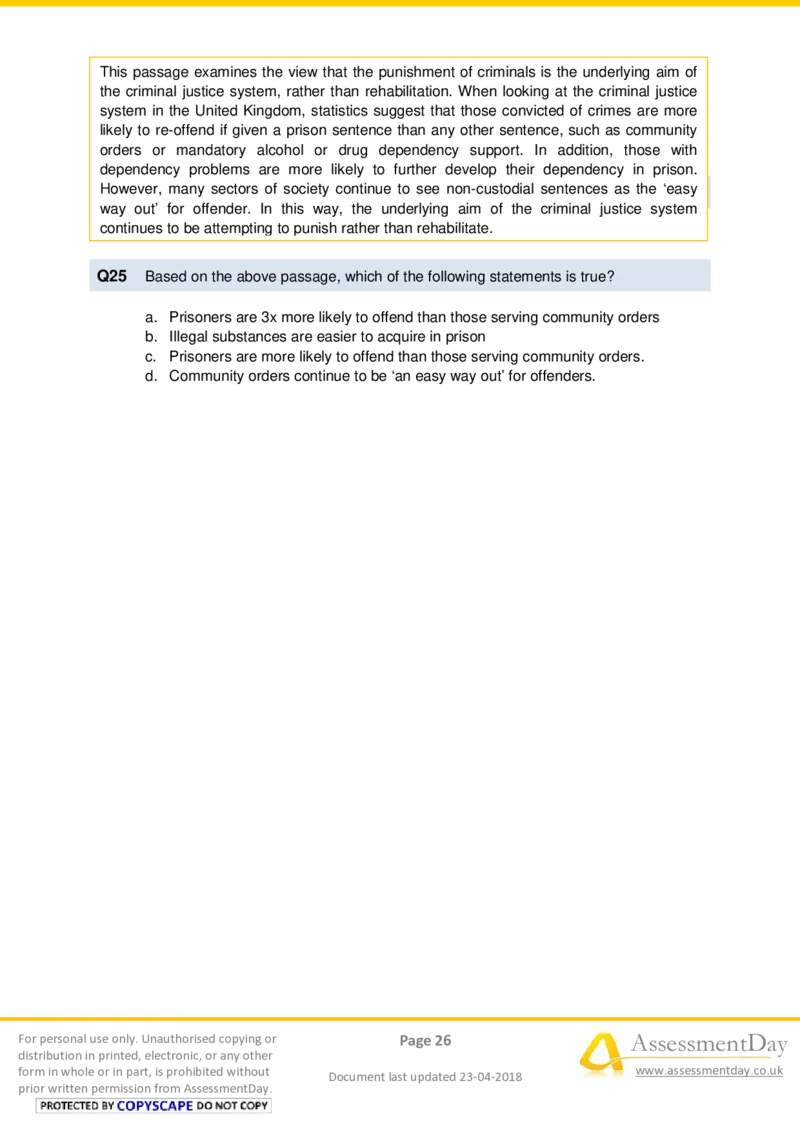 VerbalComprehensionTest2-Questions_2025春招题库汇总_十大行测题库_2023年十大热门题库更新中_05、TalentQ汇总_TalentQ测试题（适合大多数外资银行以及其他企业）_VerbalReasoning