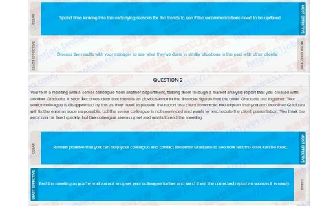 德意志银行2020招聘在线笔试sjt完整真题及答案20191003_2025春招题库汇总_外资银行题库_德意志_2020年历次OT真题及答案