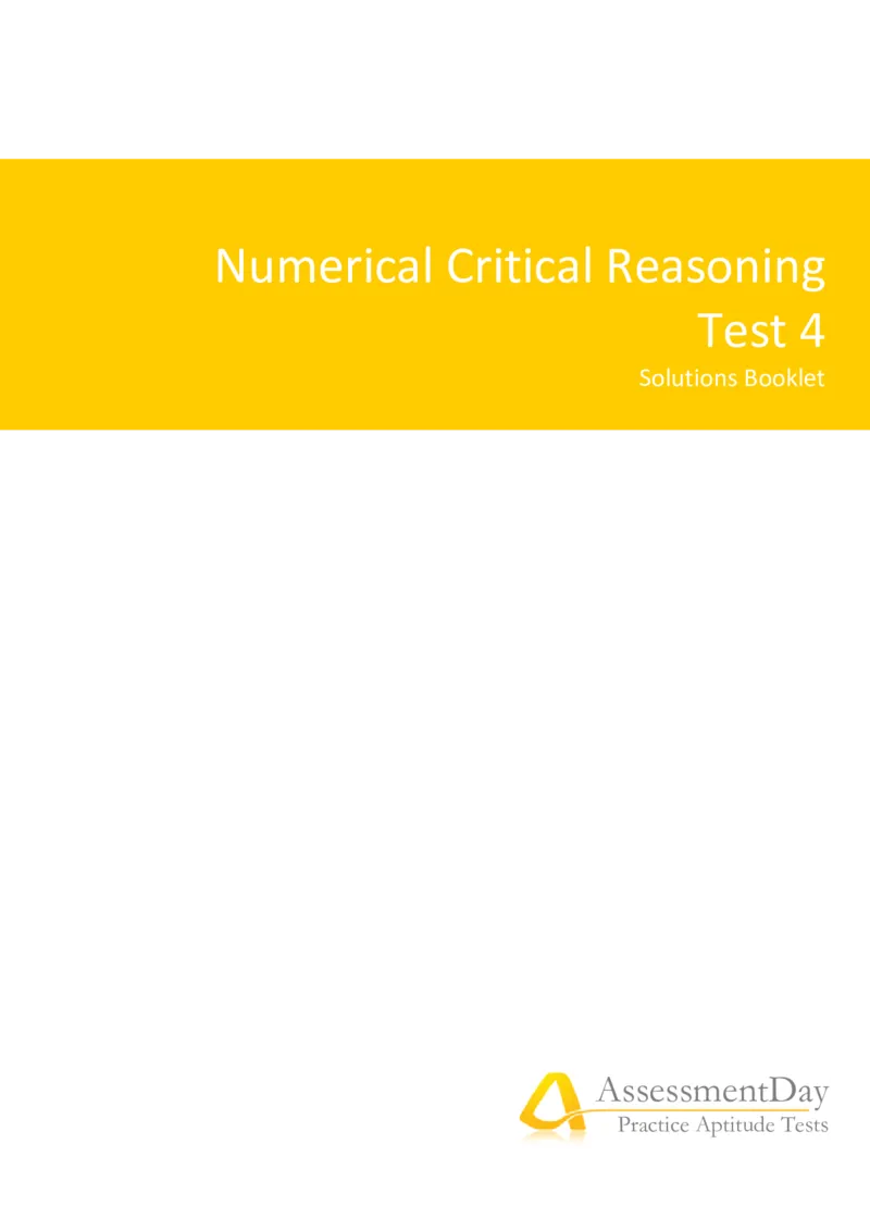 NumericalReasoningTest16-Solutions_2025春招题库汇总_八大题库-1_04八大汇总_信永中和_专业题综合知识-参考_英文题_NumericalReasoningTests