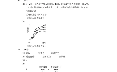 2012年高考生物试卷（浙江）（解析卷）_生物历年高考真题_新&middot;Word版2008-2025&middot;高考生物真题_生物（按年份分类）2008-2025_2012&middot;高考生物真题