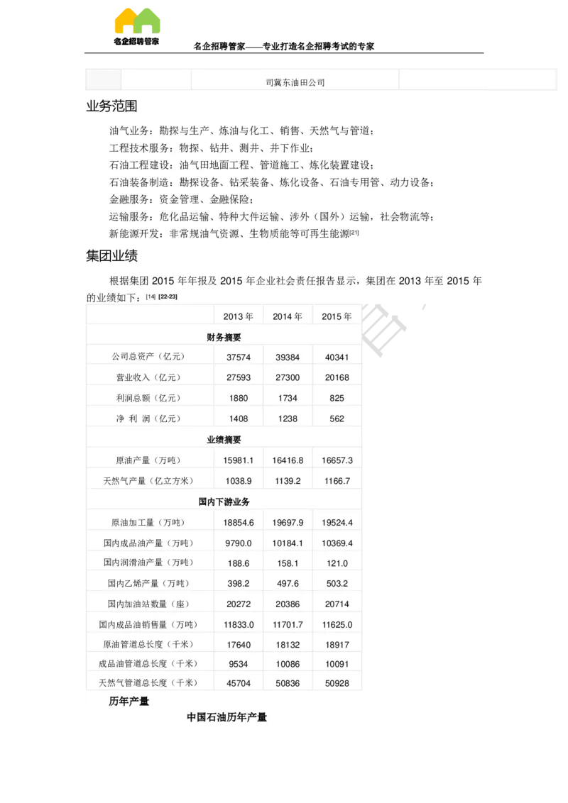 企业介绍_三桶油_中国石油_中石油笔试(1)_7、企业文化和石油常识