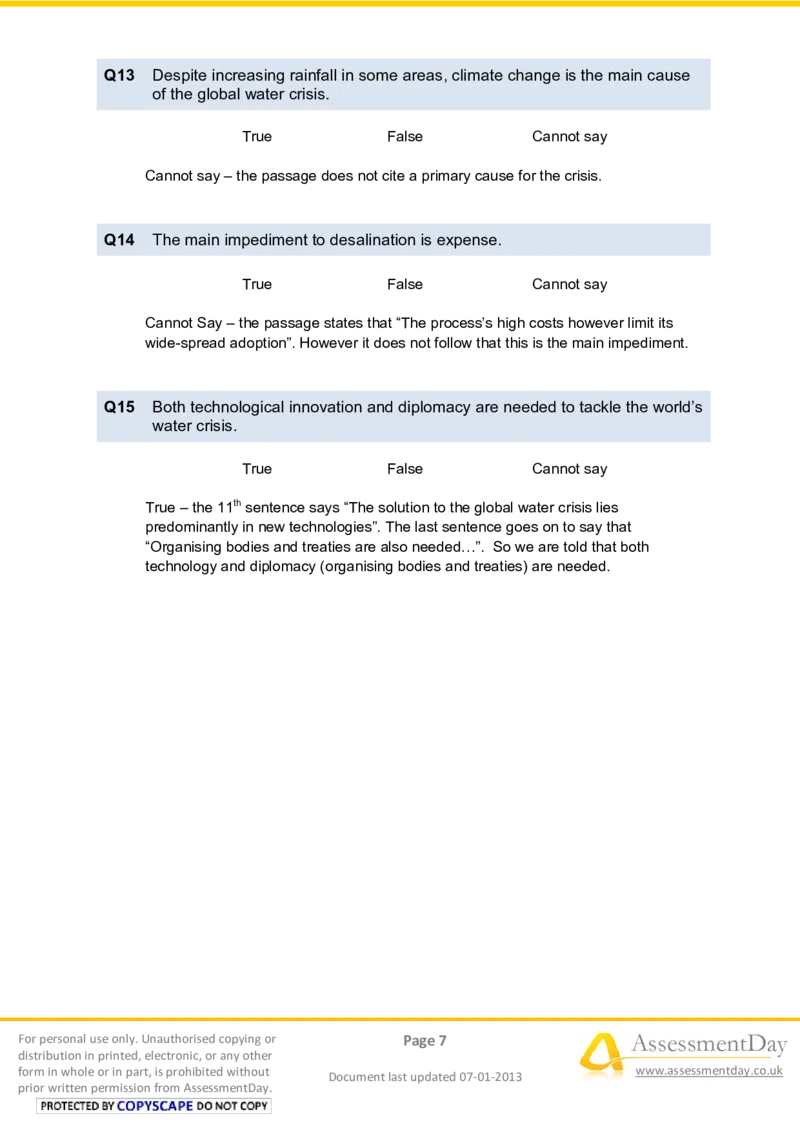 VerbalReasoningTest11-Solutions_2025春招题库汇总_八大题库-1_04八大汇总_信永中和_专业题综合知识-参考_英文题_VerbalReasoningTests