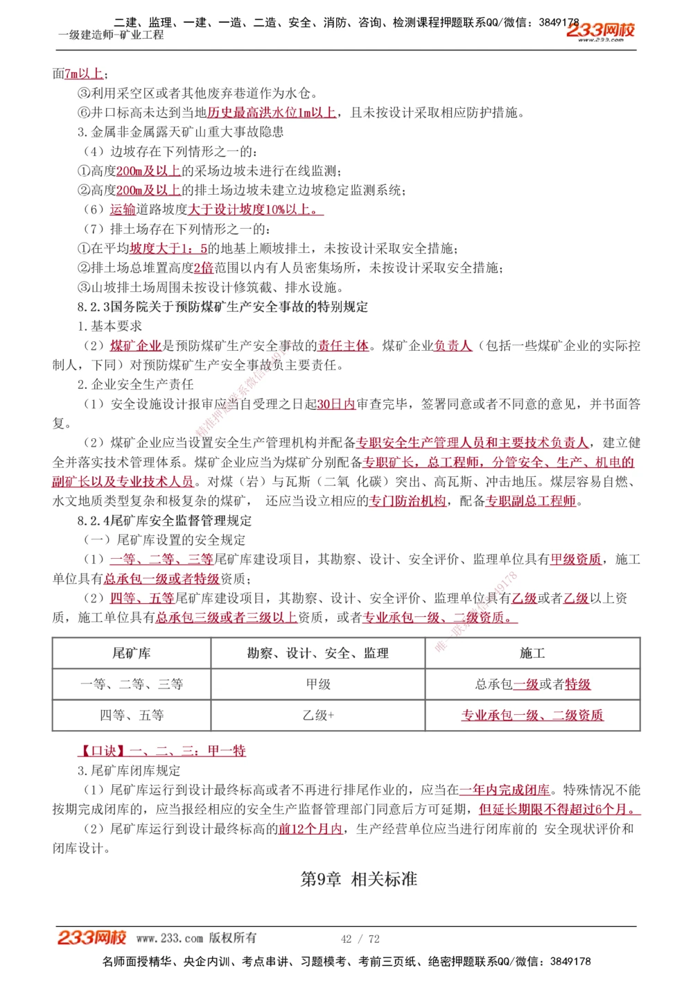 1-9_2026年一级建造师_2026年一建矿业_2025年一建矿业SVIP_04-冲刺串讲✿考点强化✿小灶集训_04-矿业《高频考点班》陈辉233
