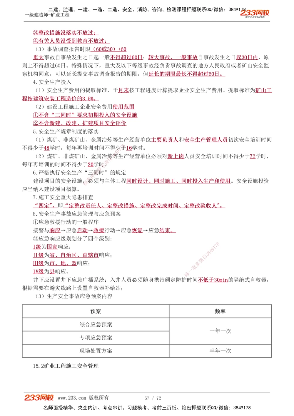 1-9_2026年一级建造师_2026年一建矿业_2025年一建矿业SVIP_04-冲刺串讲✿考点强化✿小灶集训_04-矿业《高频考点班》陈辉233