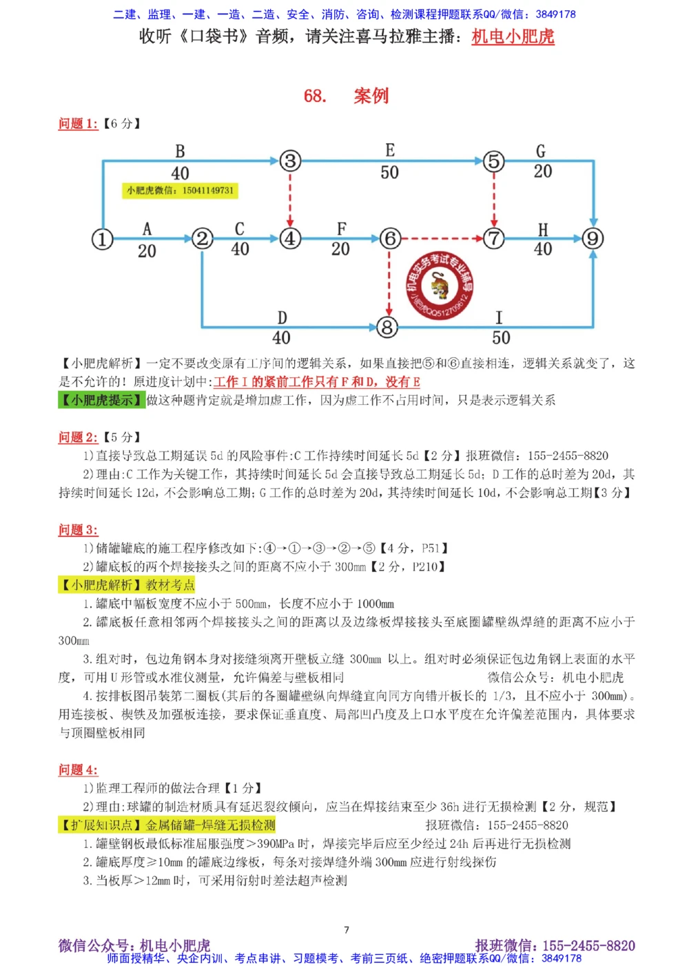 13-案例百题斩（66-70题）_2026年一级建造师_2026年一建机电_2025年一建机电SVIP_04-冲刺串讲✿考点强化✿小灶集训_17-机电《案例百题斩》小肥虎SMR