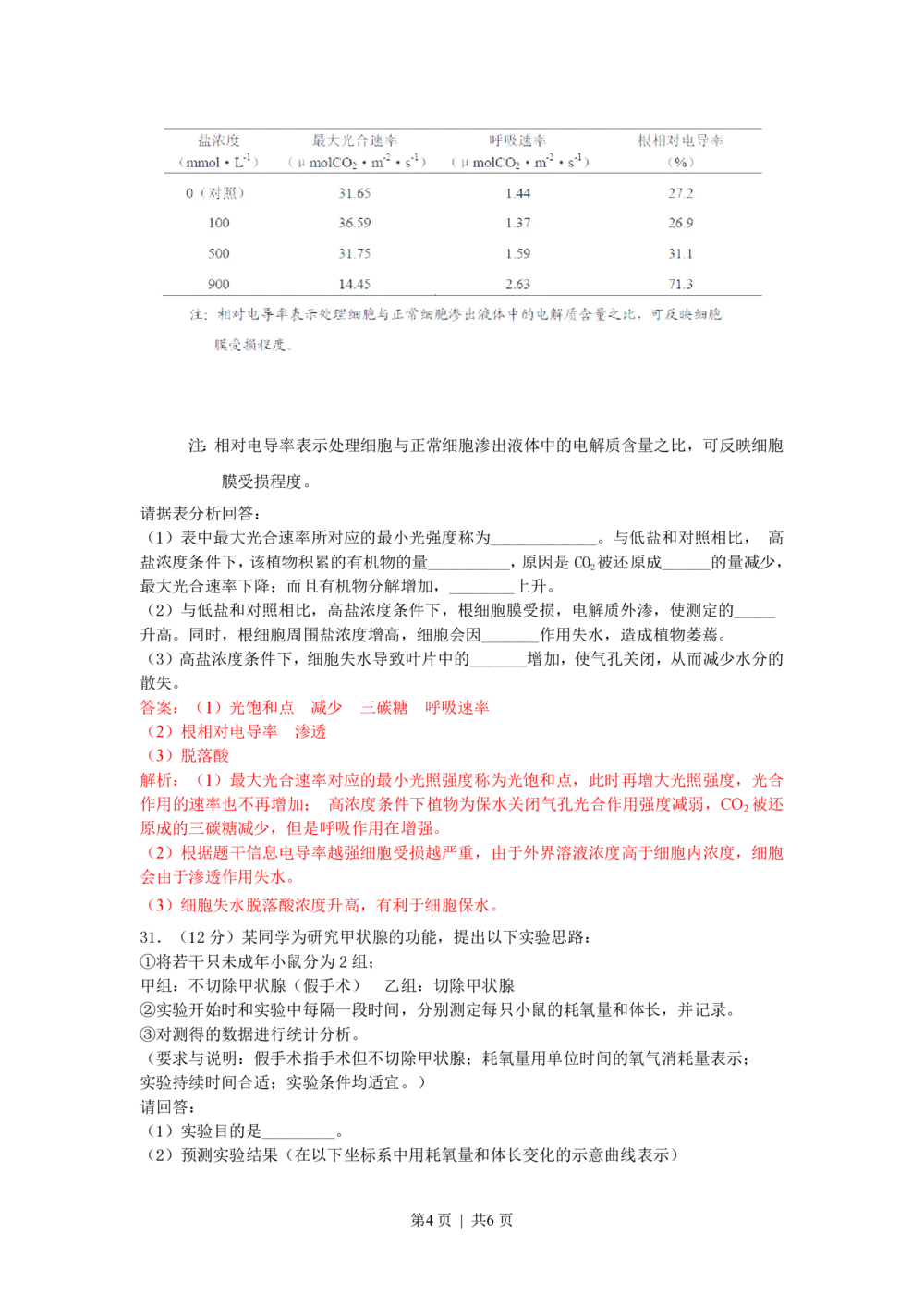 2013年高考生物试卷（浙江）（解析卷）_生物历年高考真题_新&middot;PDF版2008-2025&middot;高考生物真题_生物（按试卷类型分类）2008-2025_自主命题卷&middot;生物（2008-2025）_浙江自主命题&middot;生物（2008-2025）