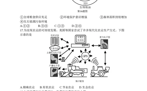 2015年高考地理试卷（浙江）（10月）（空白卷）_地理历年高考真题_新&middot;PDF版2008-2025&middot;高考地理真题_地理（按省份分类）2008-2025_2008-2025&middot;（浙江）地理高考真题