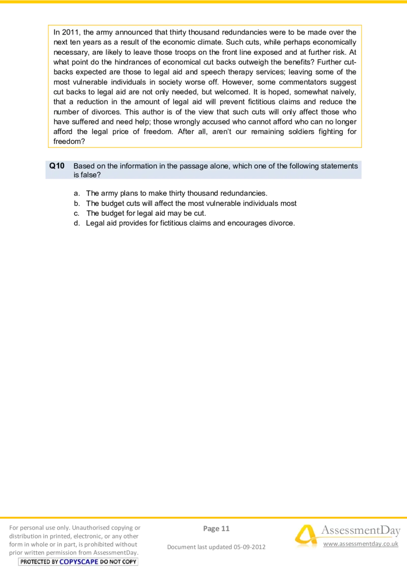 VerbalComprehensionTest2-Questions_2025春招题库汇总_十大行测题库_2023年十大热门题库更新中_05、TalentQ汇总_TalentQ笔试题库中文_TalentQ（图文版-参考）_2选看通用测试题，适用于TalentQ（N多题）