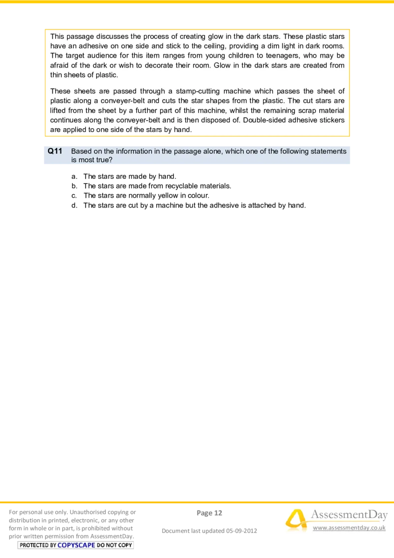 VerbalComprehensionTest2-Questions_2025春招题库汇总_十大行测题库_2023年十大热门题库更新中_05、TalentQ汇总_TalentQ笔试题库中文_TalentQ（图文版-参考）_2选看通用测试题，适用于TalentQ（N多题）