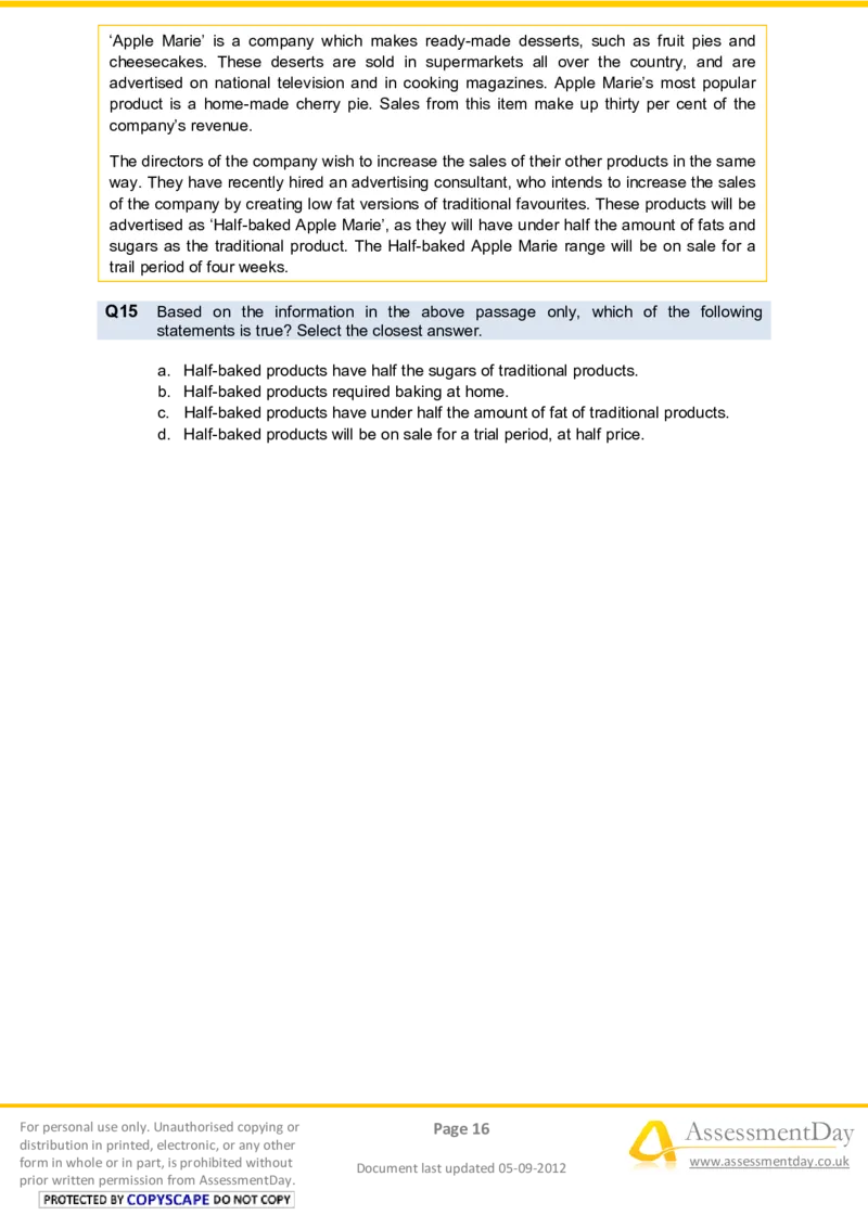 VerbalComprehensionTest2-Questions_2025春招题库汇总_十大行测题库_2023年十大热门题库更新中_05、TalentQ汇总_TalentQ笔试题库中文_TalentQ（图文版-参考）_2选看通用测试题，适用于TalentQ（N多题）