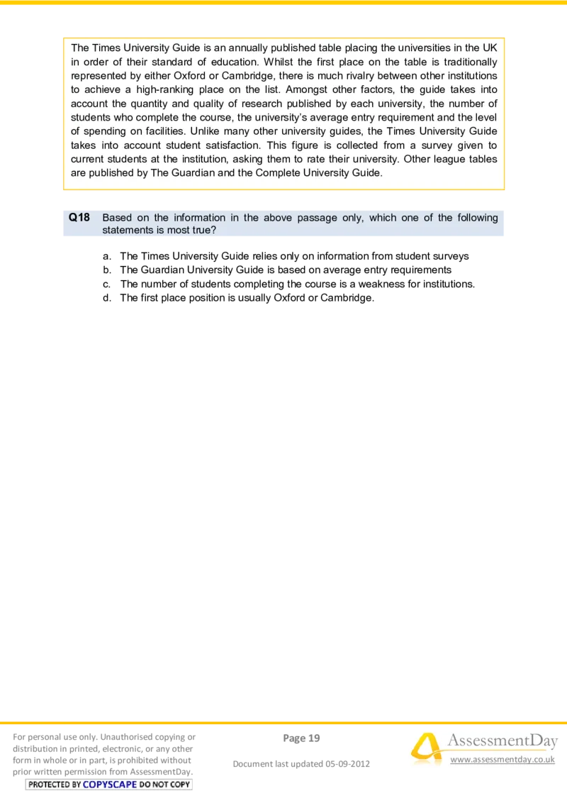 VerbalComprehensionTest2-Questions_2025春招题库汇总_十大行测题库_2023年十大热门题库更新中_05、TalentQ汇总_TalentQ笔试题库中文_TalentQ（图文版-参考）_2选看通用测试题，适用于TalentQ（N多题）