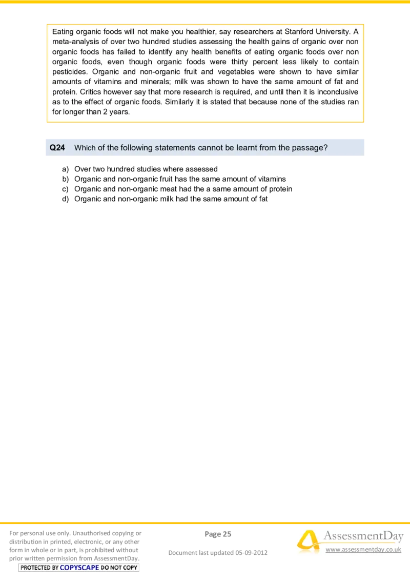 VerbalComprehensionTest2-Questions_2025春招题库汇总_十大行测题库_2023年十大热门题库更新中_05、TalentQ汇总_TalentQ笔试题库中文_TalentQ（图文版-参考）_2选看通用测试题，适用于TalentQ（N多题）