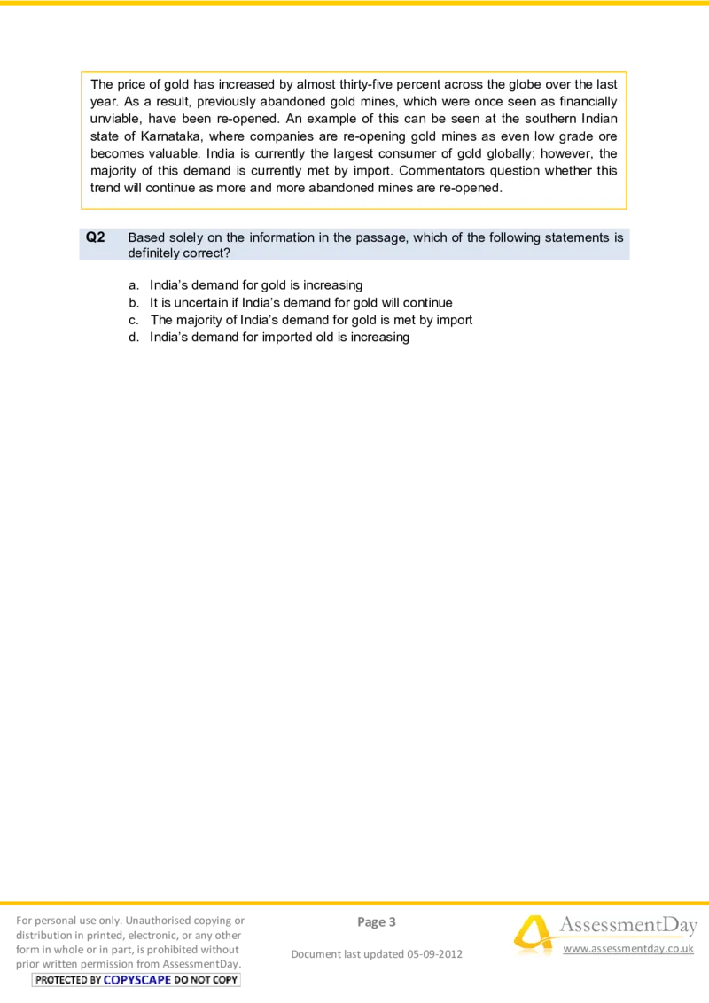 VerbalComprehensionTest2-Questions_2025春招题库汇总_十大行测题库_2023年十大热门题库更新中_05、TalentQ汇总_TalentQ笔试题库中文_TalentQ（图文版-参考）_2选看通用测试题，适用于TalentQ（N多题）