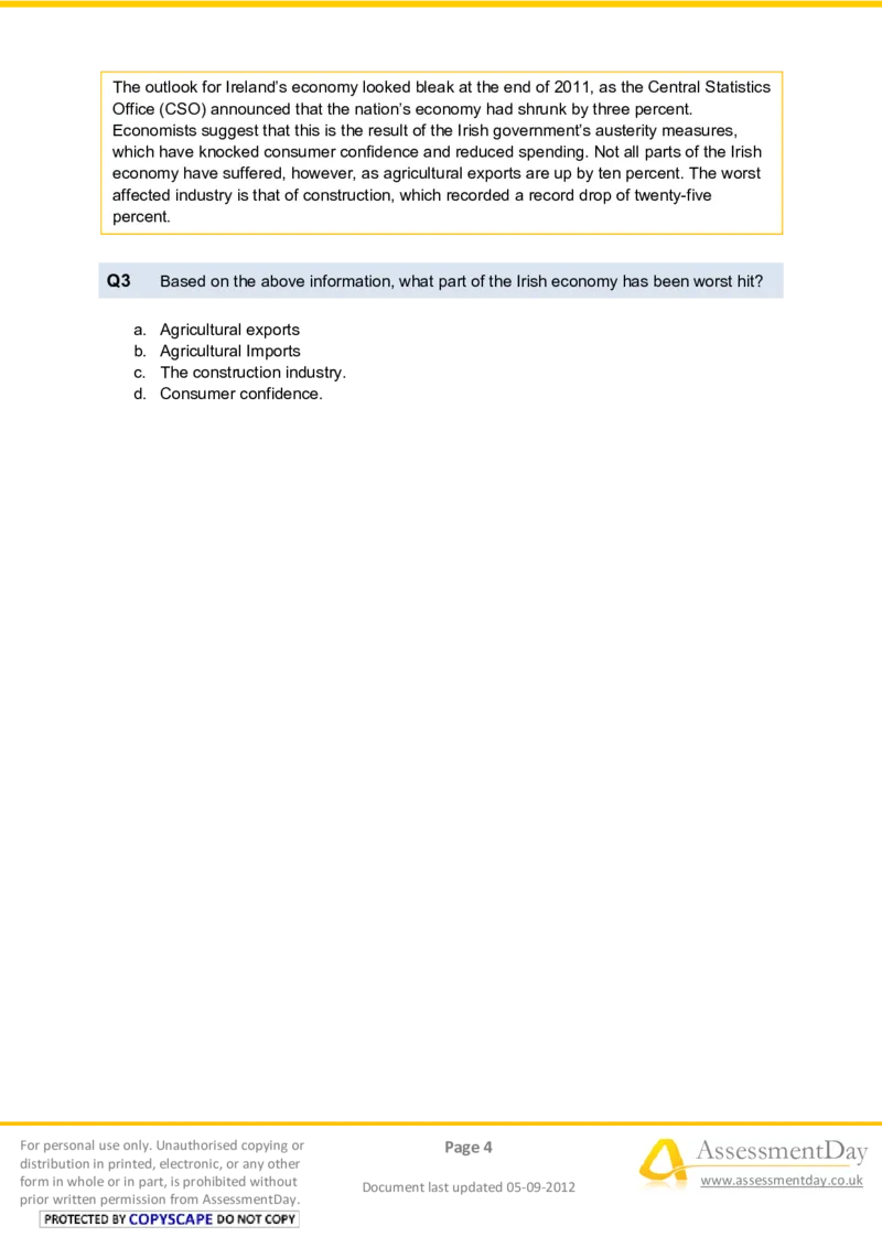 VerbalComprehensionTest2-Questions_2025春招题库汇总_十大行测题库_2023年十大热门题库更新中_05、TalentQ汇总_TalentQ笔试题库中文_TalentQ（图文版-参考）_2选看通用测试题，适用于TalentQ（N多题）