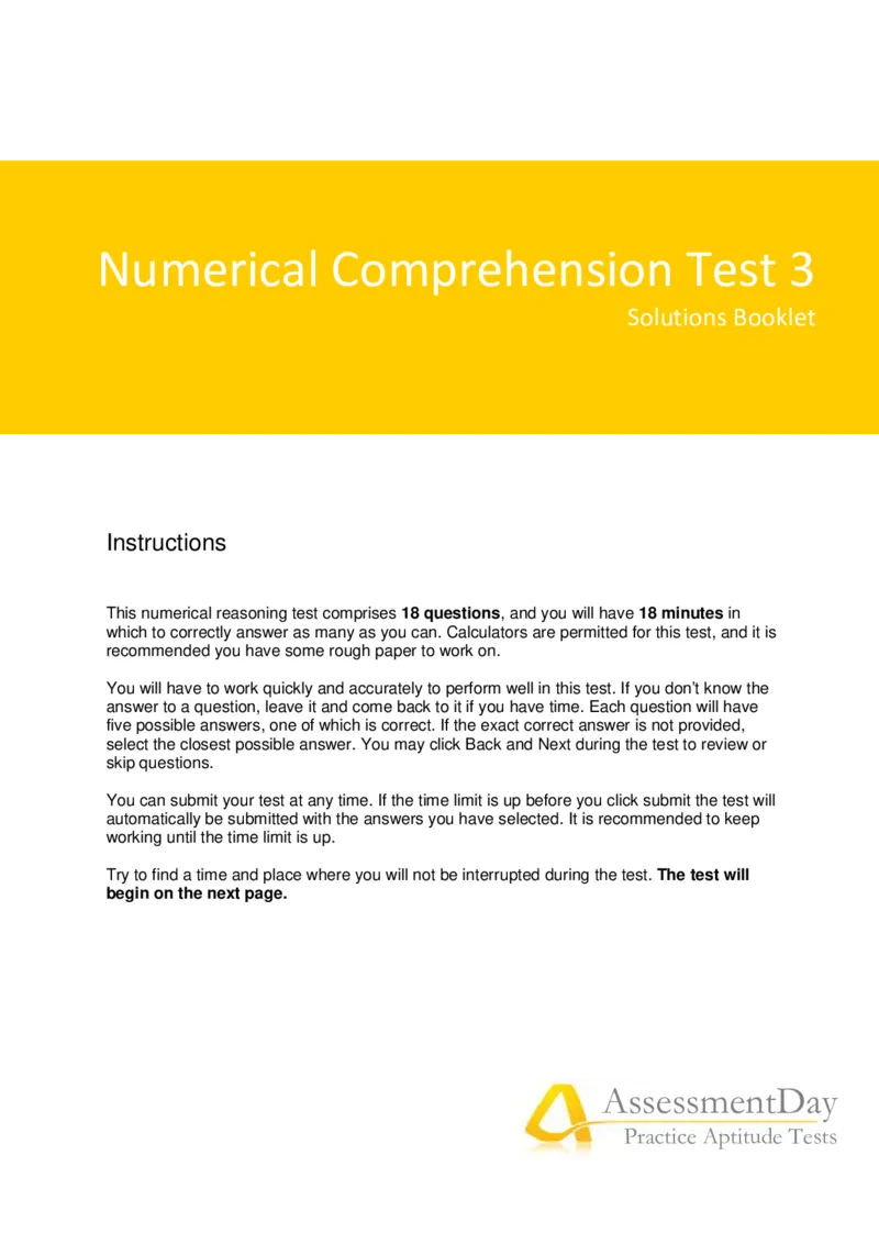 NumericalReasoningTest19-Solutions_2025春招题库汇总_八大题库-1_04八大汇总_信永中和_专业题综合知识-参考_英文题_NumericalReasoningTests