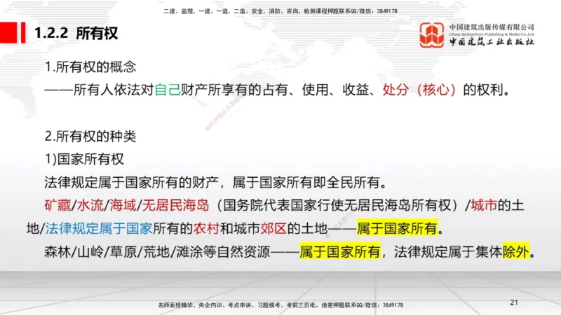 10.30一建《法规》这些考点学了不白学-物权制度_2026年一建法规_2025年一建法规SVIP_02-基础精讲✿高端面授✿深度强化_02-法规《前期全套课》王文静JGS_讲义