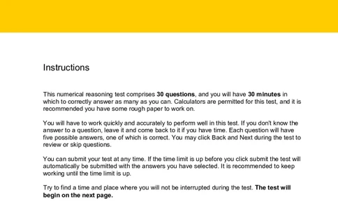NumericalReasoningTest8-Questions_2025春招题库汇总_八大题库-1_04八大汇总_信永中和_专业题综合知识-参考_英文题_NumericalReasoningTests