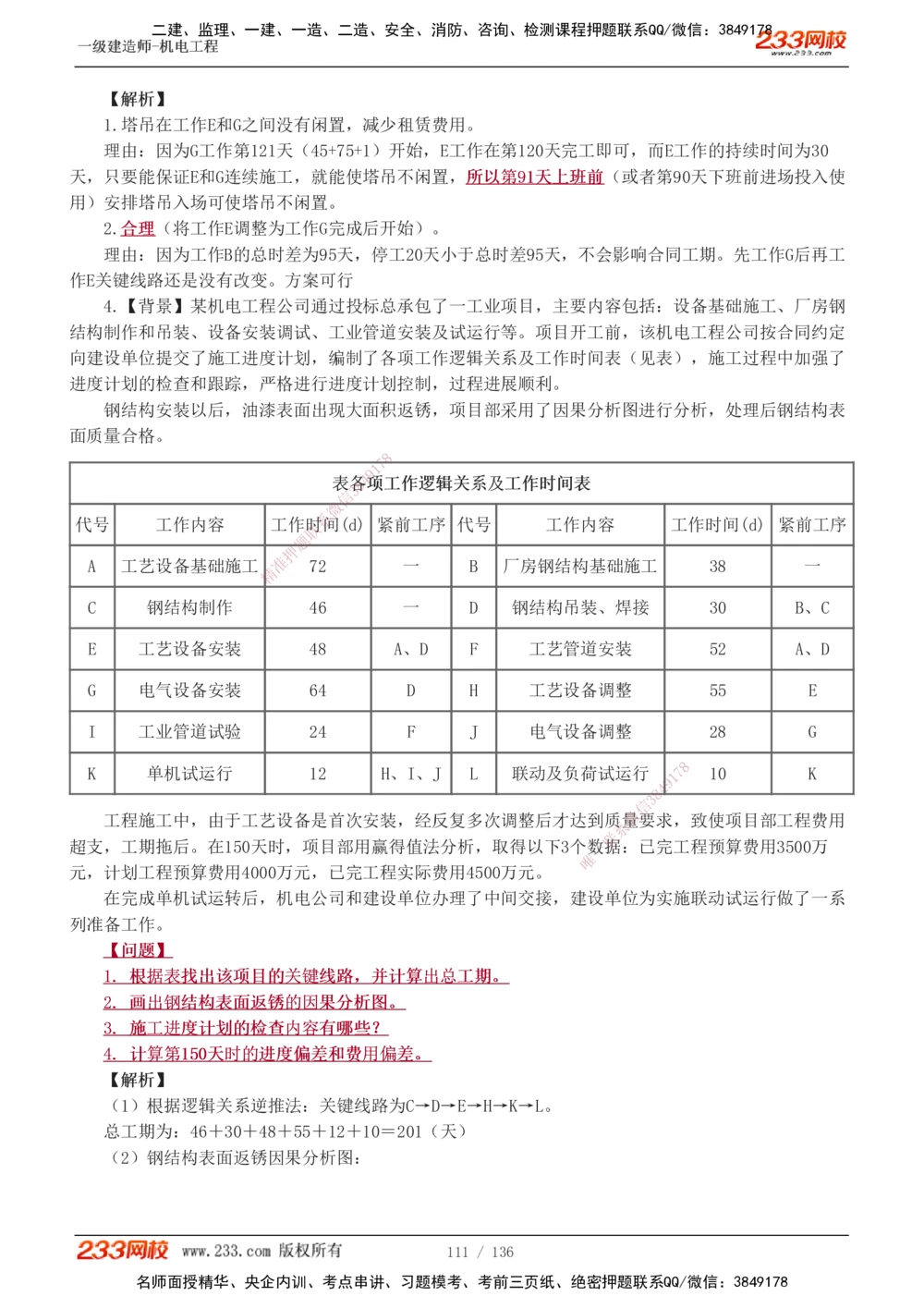 1-20_2026年一级建造师_2026年一建机电_2025年一建机电SVIP_03-习题精析✿实战特训✿模考通关_22-机电《蓝宝典优题班》王子初233