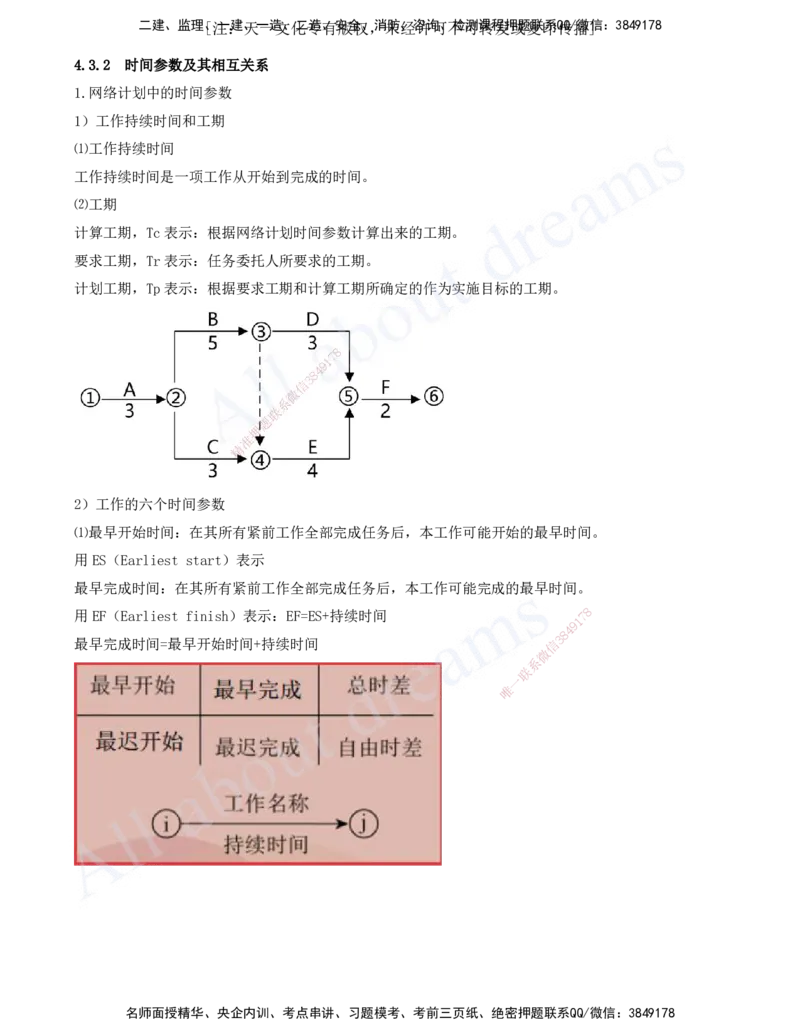 2025-40-第4章-4.3.2-时间参数及其相互关系（一）_2026年一级建造师_2026年一建管理_2025年一建管理SVIP_02-基础精讲✿高端面授✿深度强化_17-管理《教材精讲班》金月SMR推荐