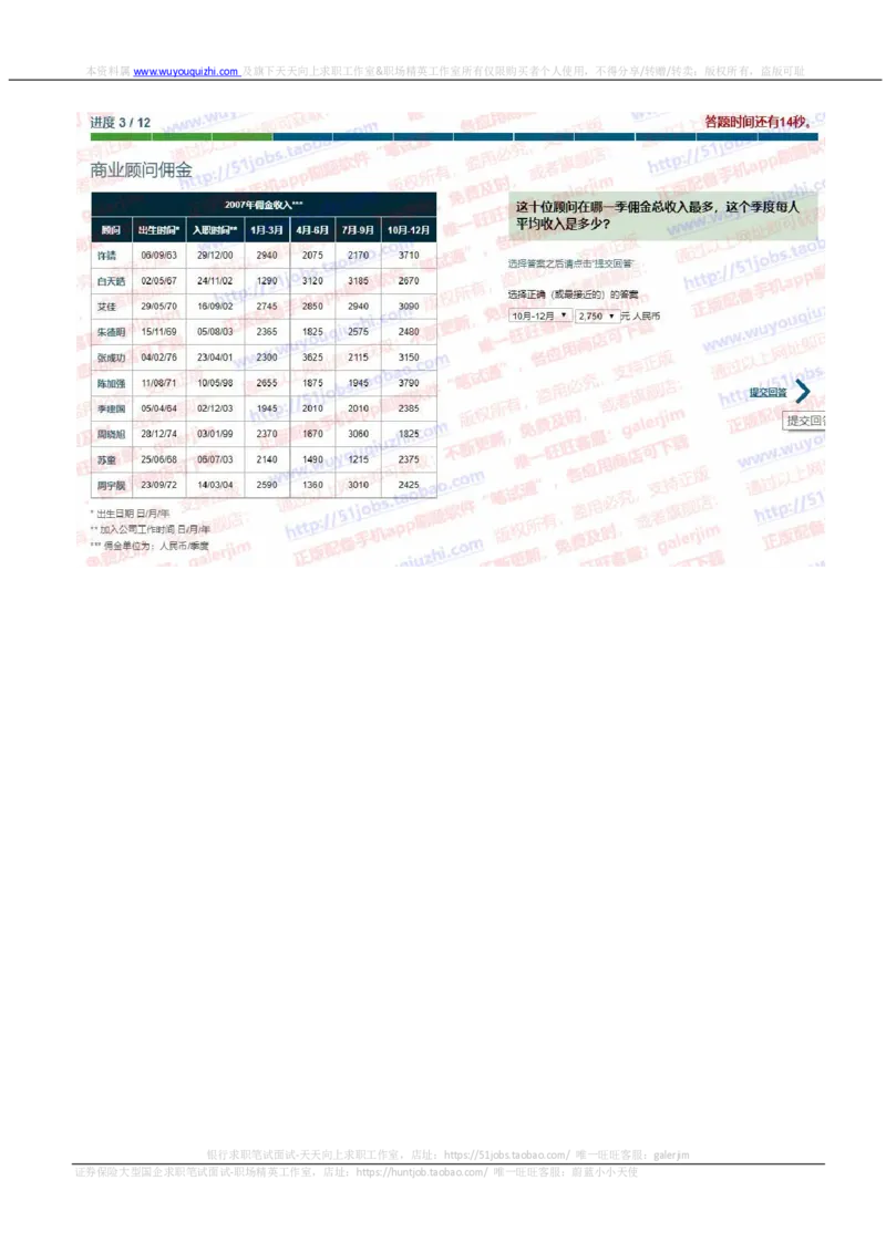渣打银行2020招聘在线测试完整真题及答案逻辑数学均有_2025春招题库汇总_外资银行题库_23渣打_2020年历次OT真题及答案