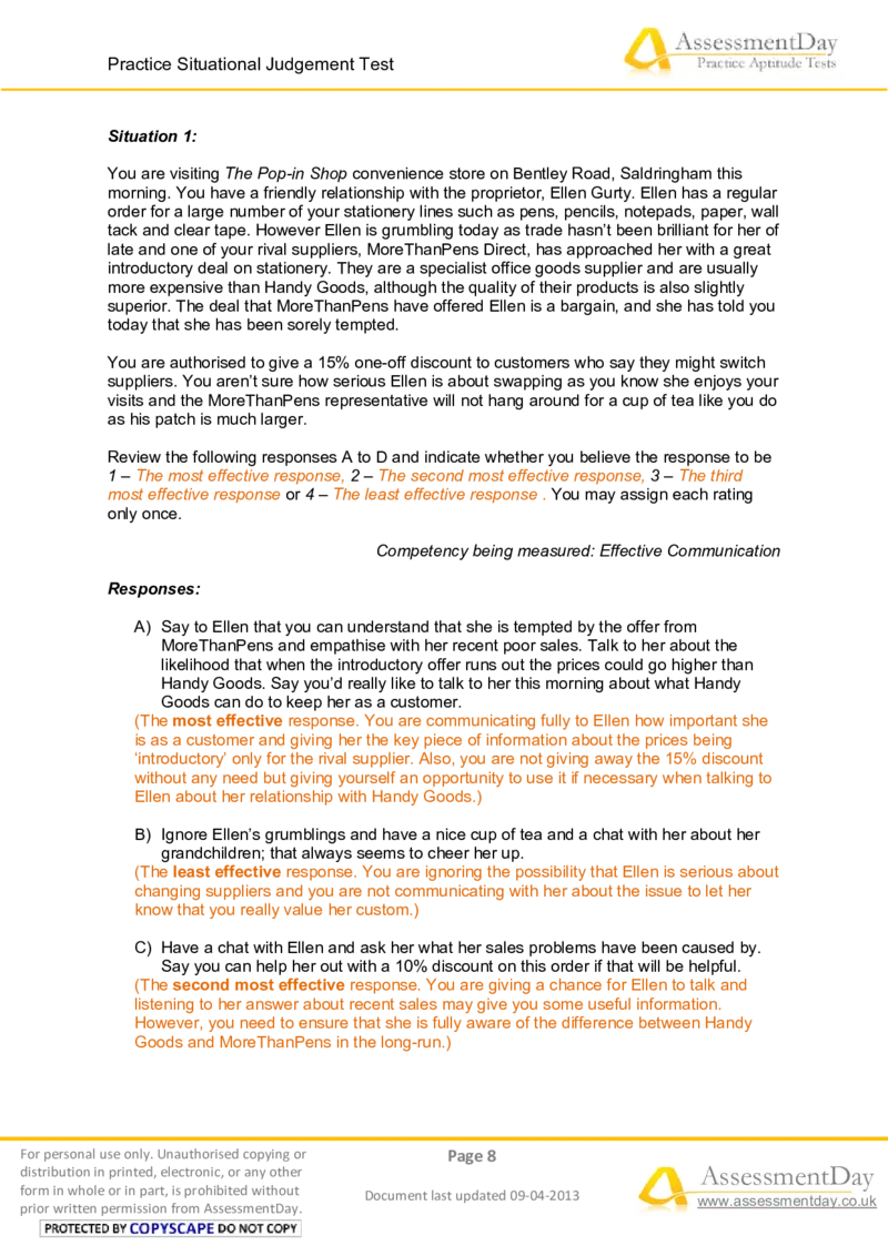 SJT1-Answers_2025春招题库汇总_十大行测题库_2023年十大热门题库更新中_05、TalentQ汇总_TalentQ笔试题库中文_TalentQ（图文版-参考）_TalentQ测试题（适合大多数外资银行以及其他企业）