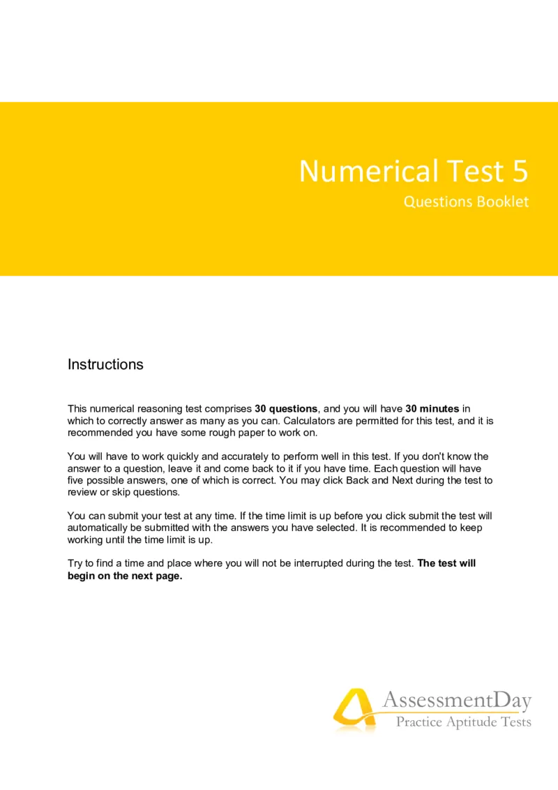 NumericalReasoningTest5-Questions_2025春招题库汇总_十大行测题库_2023年十大热门题库更新中_05、TalentQ汇总_TalentQ笔试题库中文_TalentQ（图文版-参考）_2选看通用测试题，适用于TalentQ（N多题）