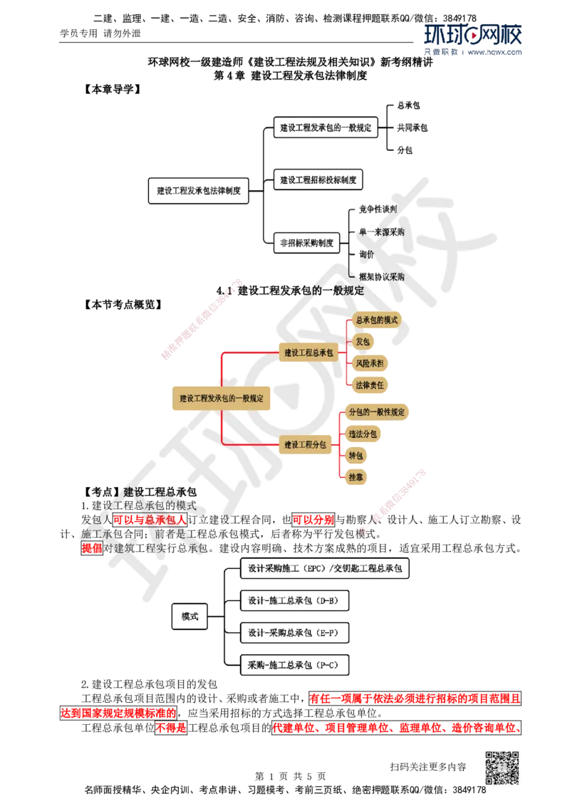 15.第15讲-41建设工程发承包的一般规定_2026年一建法规_2025年一建法规SVIP_02-基础精讲✿高端面授✿深度强化_21-法规《考点精讲班》王丽雪、安国庆HQ_安国庆