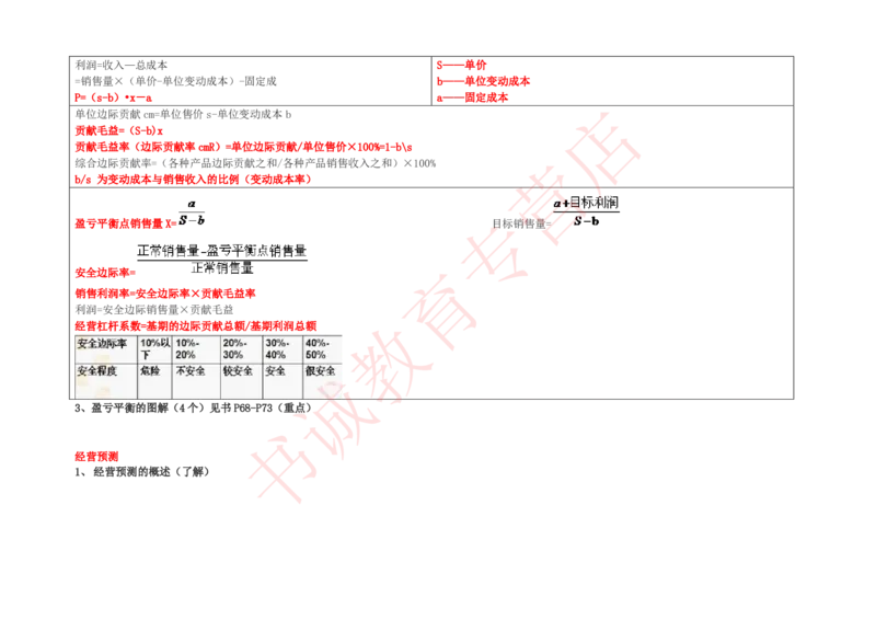 会计专项讲义--管理会计知识点整理知识点讲义整理_2025春招题库汇总_十大行测题库_2023年十大热门题库更新中_09、易考汇总_银行笔试包含专业题_专项讲义