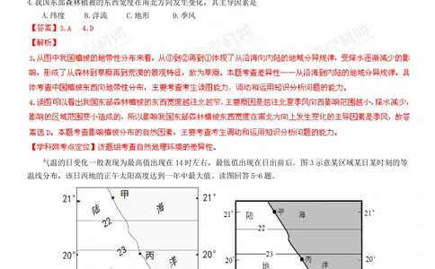2013年高考地理试卷（山东）（解析卷）_地理历年高考真题_新&middot;Word版2008-2025&middot;高考地理真题_地理（按年份分类）2008-2025_2013&middot;地理高考真题