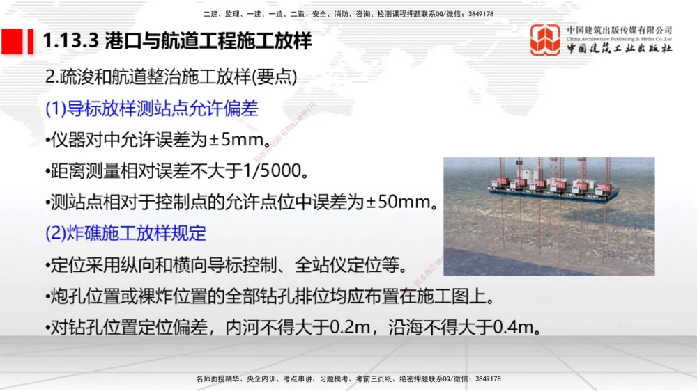 10节1.13港口与航道工程施工放样（2）-1.14港口与航道工程混凝土的质量检查和试验检测（01.15）_2026年一级建造师_2026年一建港航_2026年一建港航SVIP_02-基础精讲✿高端面授✿深度强化