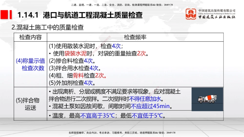 10节1.13港口与航道工程施工放样（2）-1.14港口与航道工程混凝土的质量检查和试验检测（01.15）_2026年一级建造师_2026年一建港航_2026年一建港航SVIP_02-基础精讲✿高端面授✿深度强化