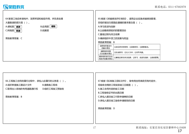 2024年一建管理真题解析讲义（可打印版）_2026年一级建造师_2026年一建管理_2025年一建管理SVIP_03-习题精析✿实战特训✿模考通关_59-管理《真题解析班》大微RS