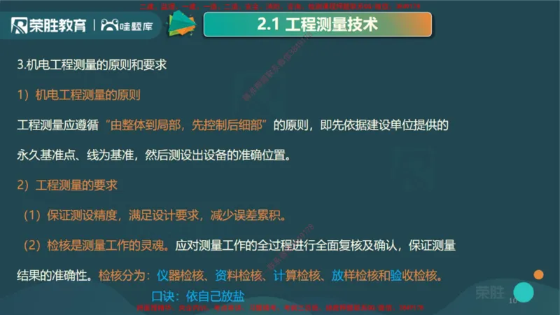 2.1工程测量技术（PPT版）_2026年一级建造师_2026年一建机电_2025年一建机电SVIP_02-基础精讲✿高端面授✿深度强化_12-机电《教材精讲班》王峰RS推荐_讲义