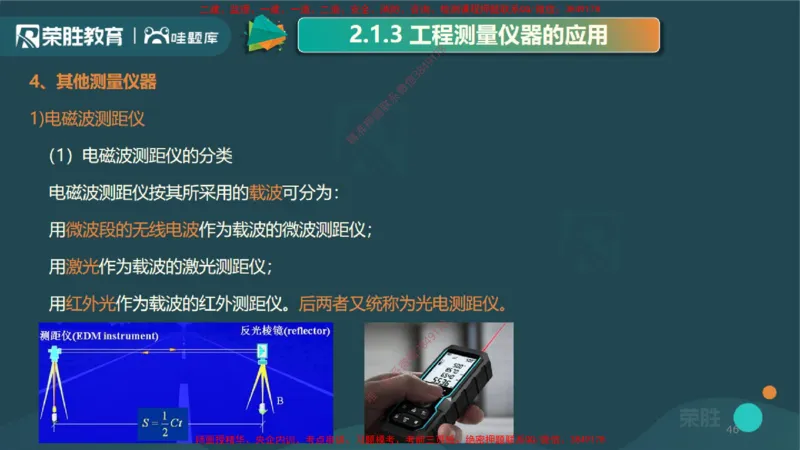 2.1工程测量技术（PPT版）_2026年一级建造师_2026年一建机电_2025年一建机电SVIP_02-基础精讲✿高端面授✿深度强化_12-机电《教材精讲班》王峰RS推荐_讲义