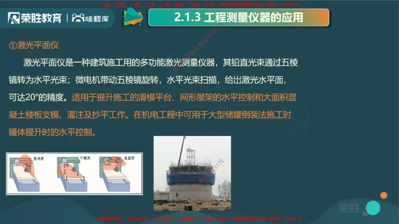 2.1工程测量技术（PPT版）_2026年一级建造师_2026年一建机电_2025年一建机电SVIP_02-基础精讲✿高端面授✿深度强化_12-机电《教材精讲班》王峰RS推荐_讲义