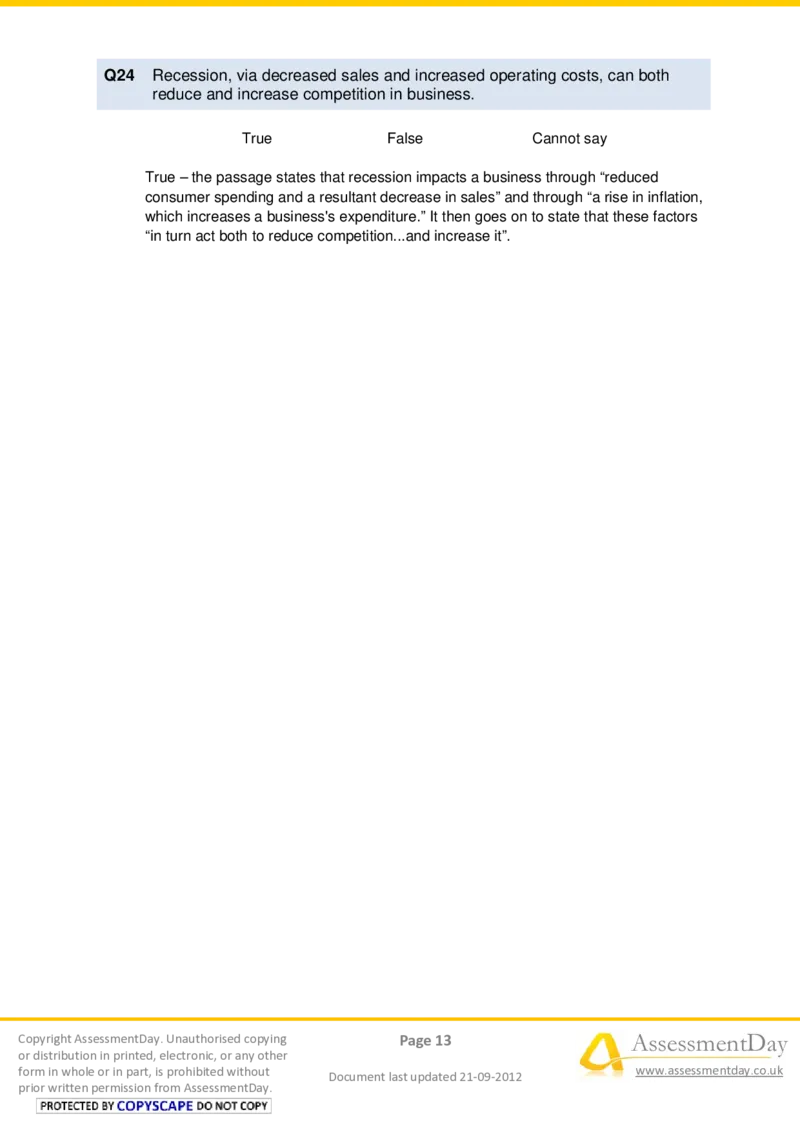 VerbalReasoningTest4-Solutions_2025春招题库汇总_十大行测题库_2023年十大热门题库更新中_05、TalentQ汇总_TalentQ测试题（适合大多数外资银行以及其他企业）_VerbalReasoning