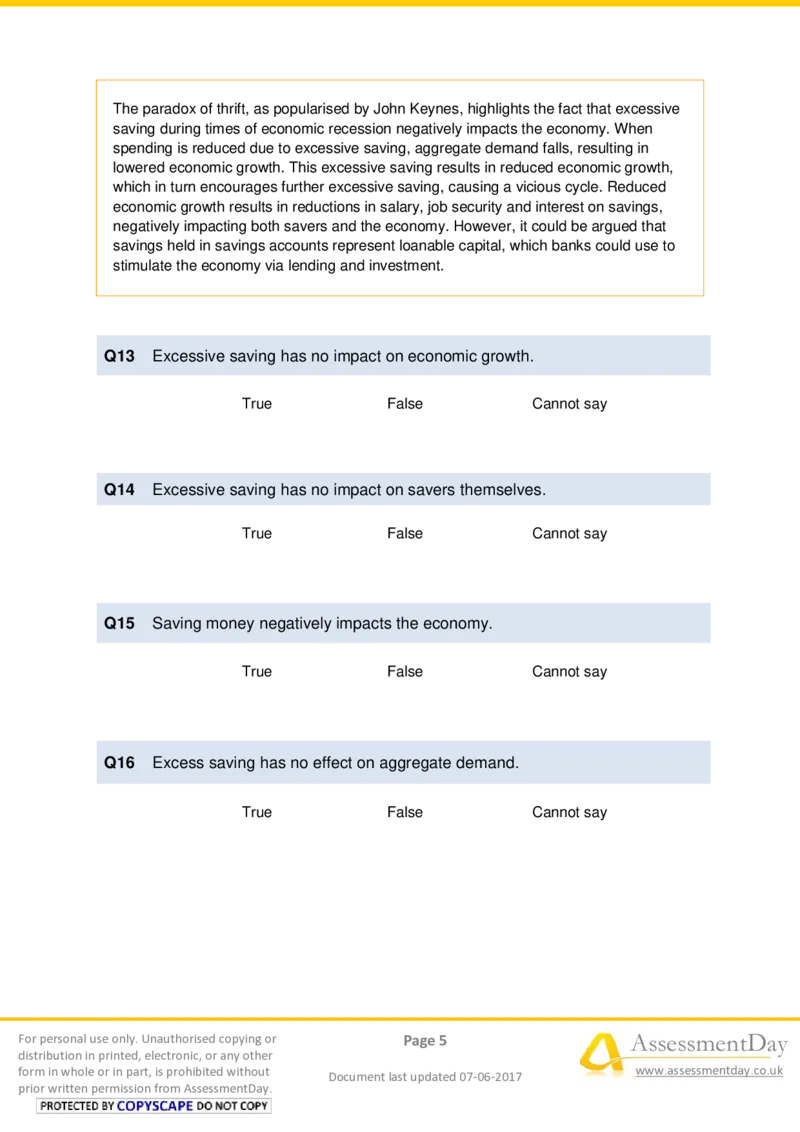 VerbalReasoningTest1-Questions_2025春招题库汇总_十大行测题库_2023年十大热门题库更新中_05、TalentQ汇总_TalentQ测试题（适合大多数外资银行以及其他企业）_VerbalReasoning
