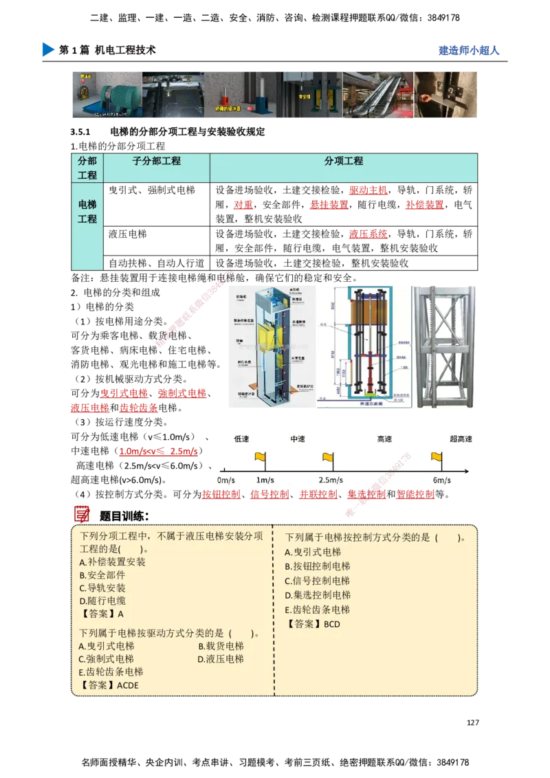 13.电梯工程_2026年一级建造师_2026年一建机电_2025年一建机电SVIP_02-基础精讲✿高端面授✿深度强化_21-机电《3D精讲班》小超人SMR推荐_讲义