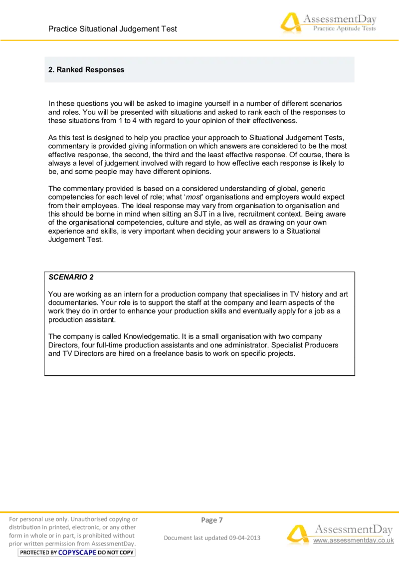 SJT2-Questions_2025春招题库汇总_十大行测题库_2023年十大热门题库更新中_05、TalentQ汇总_TalentQ测试题（适合大多数外资银行以及其他企业）_2选看通用测试题，适用于TalentQ（N多题）