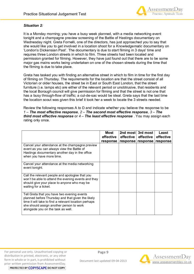 SJT2-Questions_2025春招题库汇总_十大行测题库_2023年十大热门题库更新中_05、TalentQ汇总_TalentQ测试题（适合大多数外资银行以及其他企业）_2选看通用测试题，适用于TalentQ（N多题）