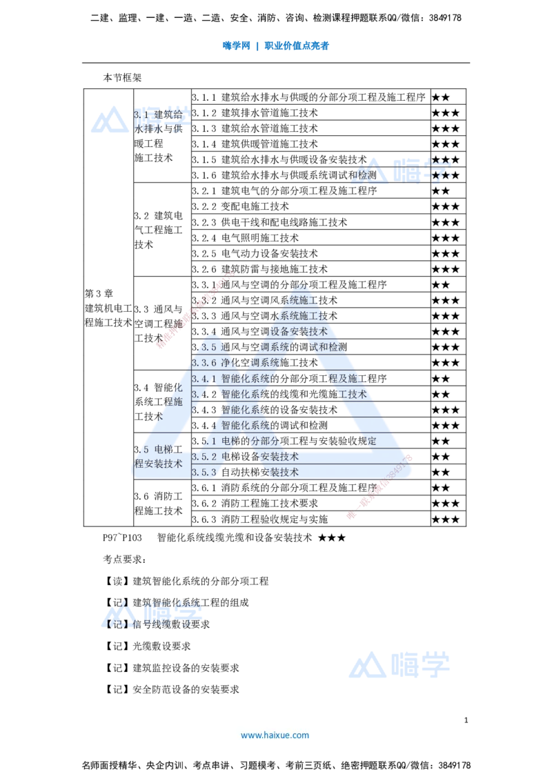 20.2025杨海军-3D实景通关-（19）智能化系统工程施工技术-智能化系统线缆光缆和设备安装技术_2026年一级建造师_2026年一建机电_2025年一建机电SVIP_02-基础精讲✿高端面授✿深度强化
