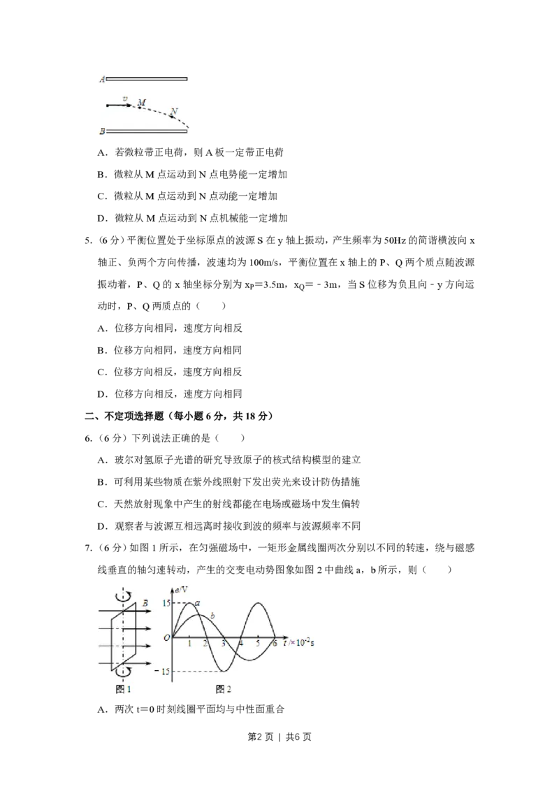 2014年高考物理试卷（天津）（空白卷）_物理历年高考真题_新&middot;PDF版2008-2025&middot;高考物理真题_物理（按省份分类）2008-2025_2008-2024&middot;（天津）物理高考真题