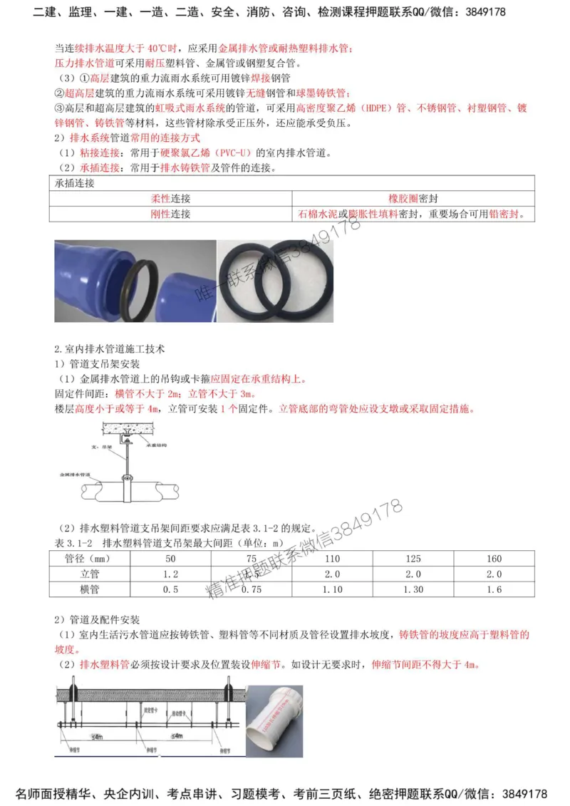 16-第3章-3.1-建筑给水排水与供暖工程施工技术（一）_2026年一级建造师_2026年一建机电_2025年一建机电SVIP_02-基础精讲✿高端面授✿深度强化_36-机电《教材精讲班》王建波SMR