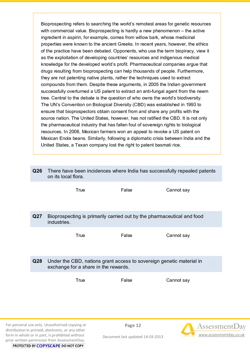 VerbalReasoningTest10-Questions_2025春招题库汇总_八大题库-1_04八大汇总_信永中和_专业题综合知识-参考_英文题_VerbalReasoningTests