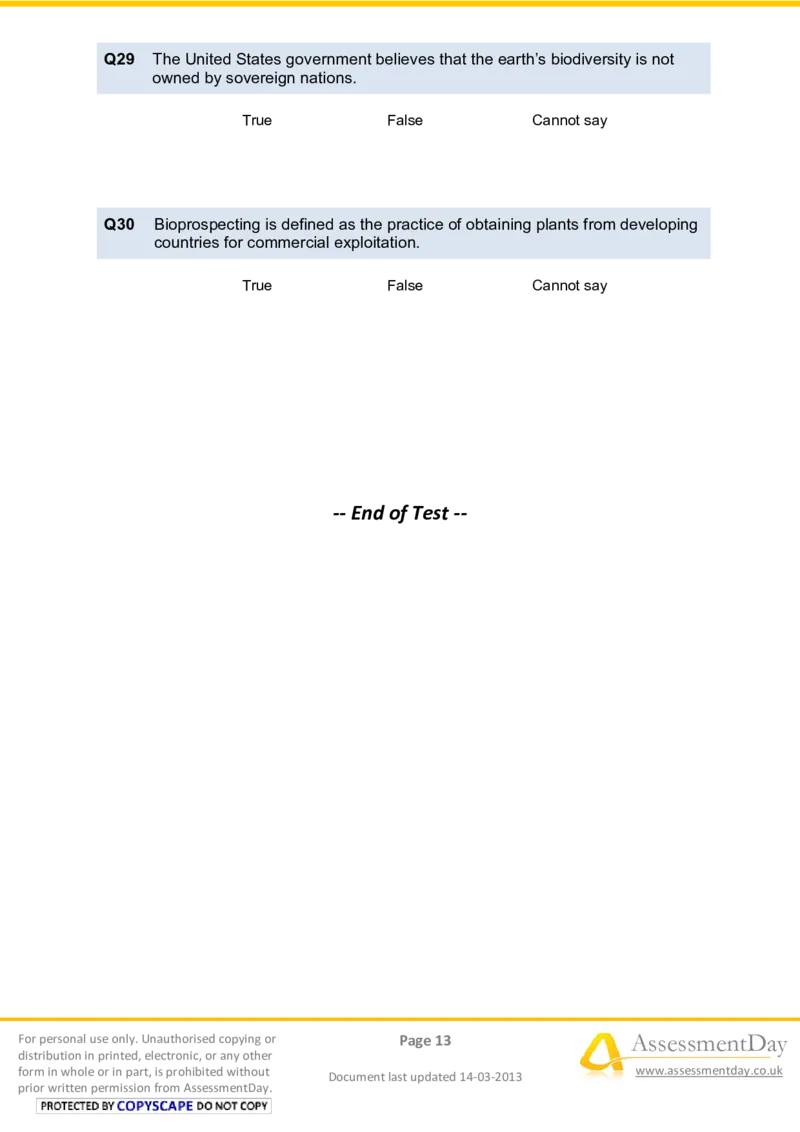 VerbalReasoningTest10-Questions_2025春招题库汇总_八大题库-1_04八大汇总_信永中和_专业题综合知识-参考_英文题_VerbalReasoningTests